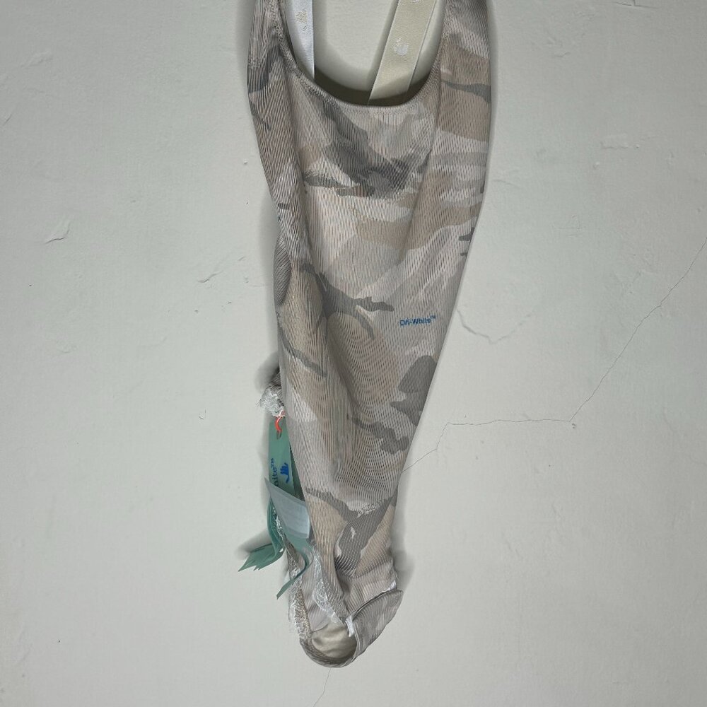 Off-White One-Piece swimsuit in cream/beige Camouflage